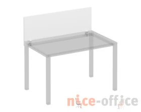 Экран для стола 120 на белом металлокаркасе КФ фронтальный Комфорт КФ images