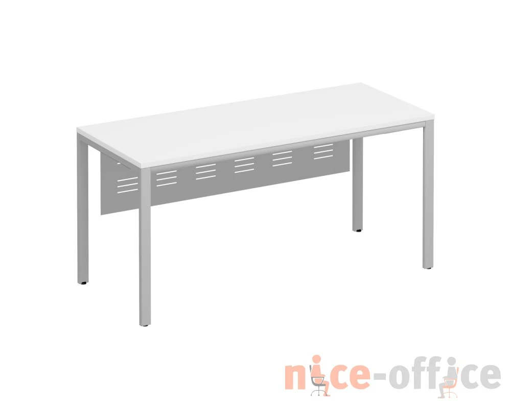 Стол письменный на металлокаркасе 160x67x75 с металлическим экраном Комфорт МП2