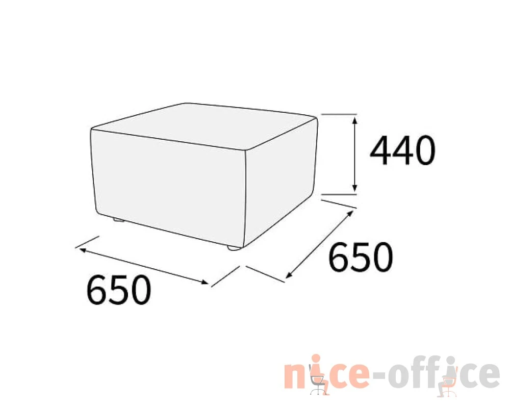 Пуф 1-но местный Гамма