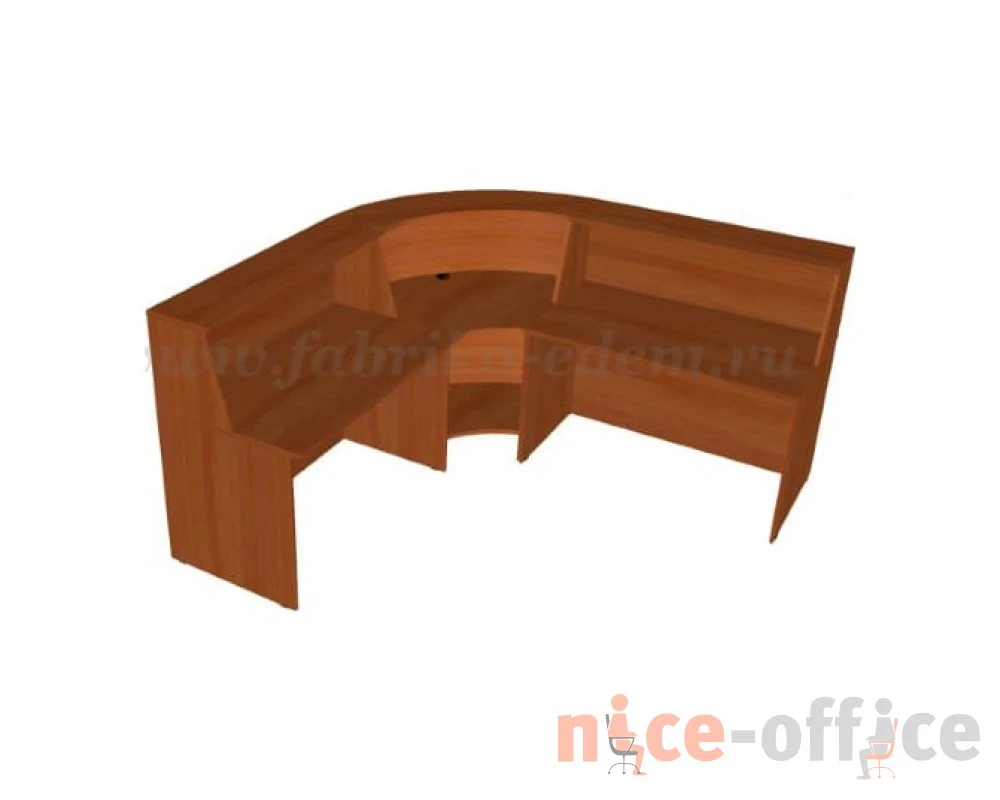 Стойка ресепшен угловая 210x210x117 Эдем