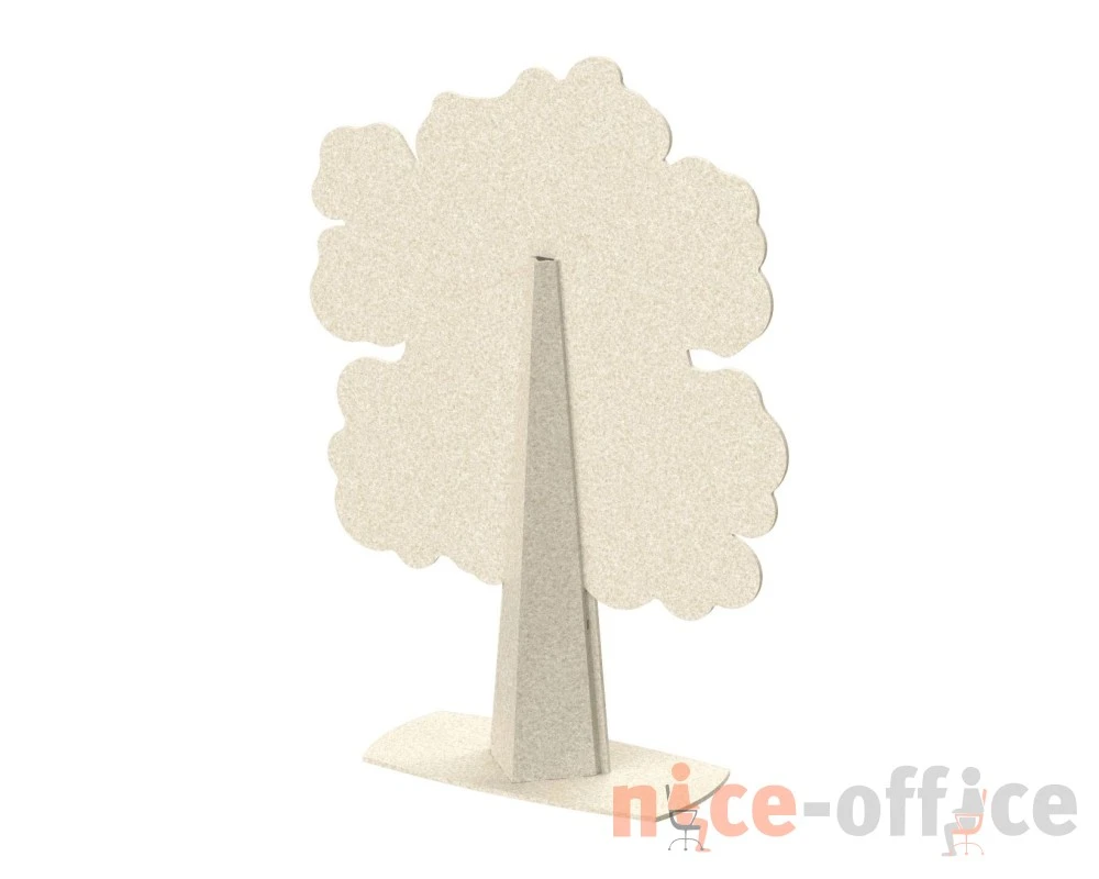 Перегородка "Дуб" 120х40х160 Forest Office Лебединый пух