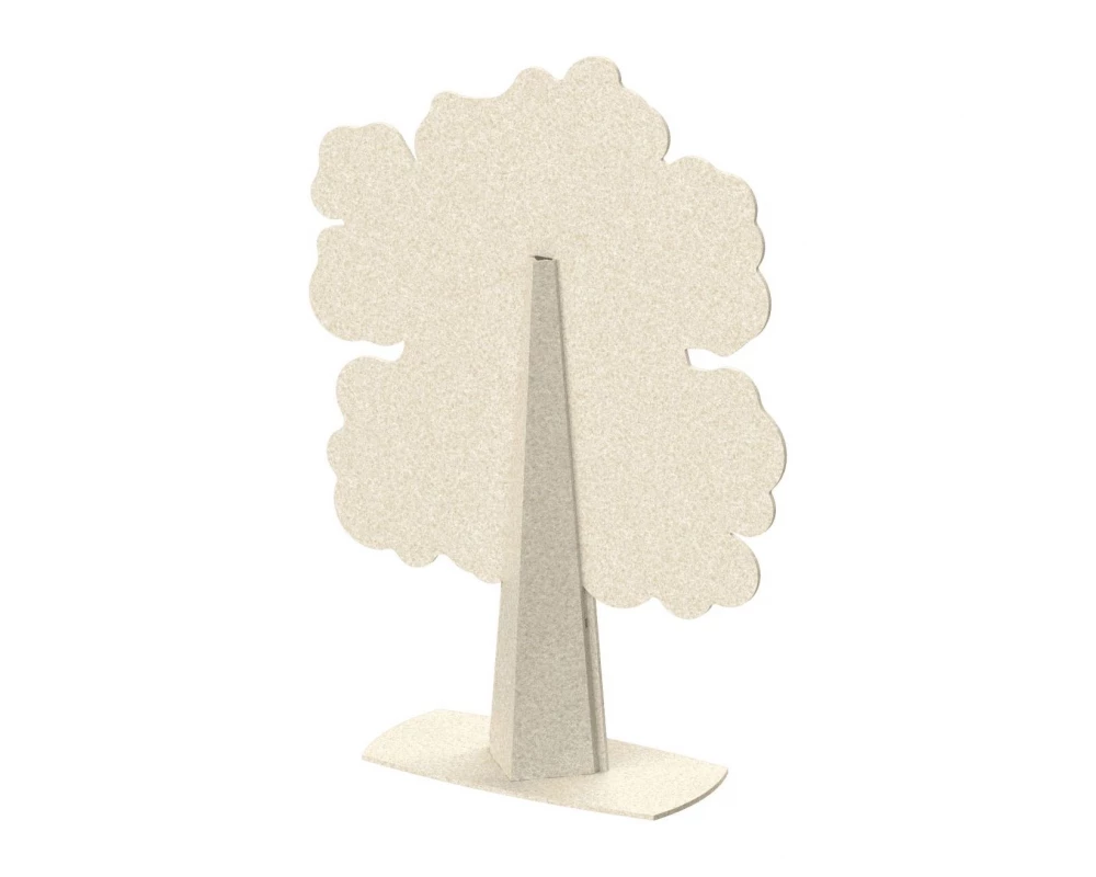 Перегородка "Дуб" 120х40х160 Forest Office Лебединый пух