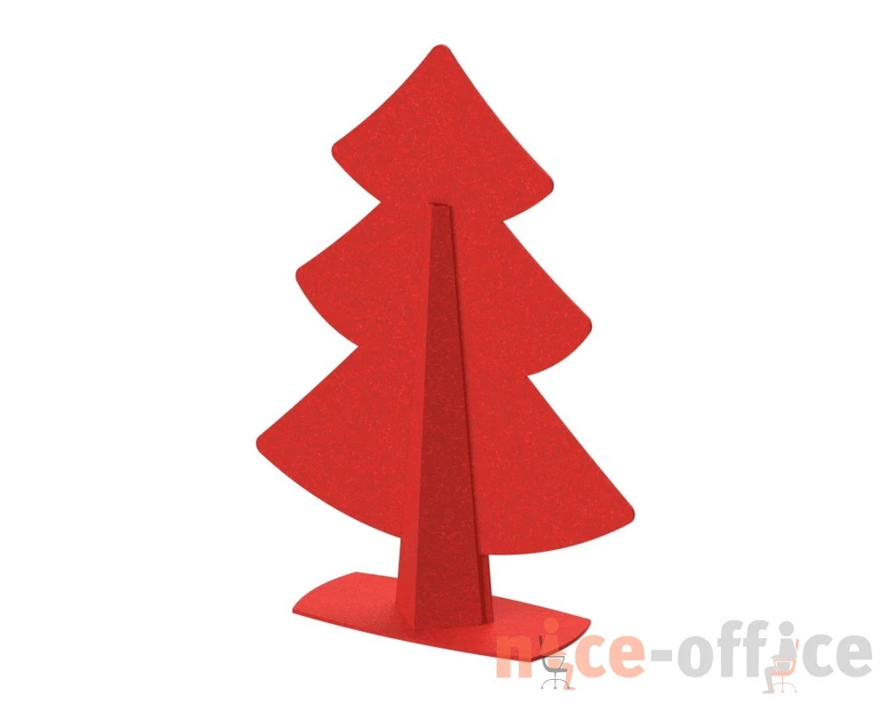 Перегородка фигурная "Елка" 120х40х190 Forest Office Алый коралл