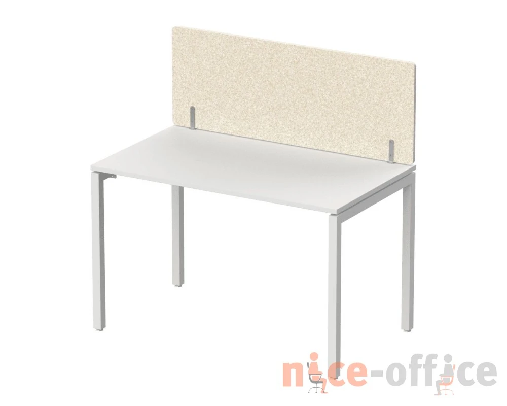 Экран фронтальный / боковой, без декора, без фурнитуры 160х1,2х40 Forest Office Лебединый пух