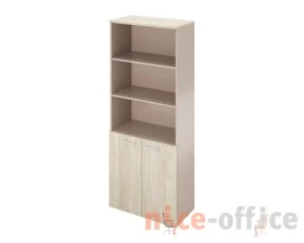 Шкаф высокий две глухие двери и полки (800х418х2000) Дуглас images
