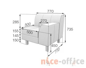 Модуль 1-местный левый FL1L-1 Флагман MVK images