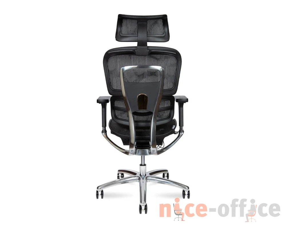 Кресло Norden Крон алюминюм блэк / Kron aluminium black Сетка, Черный