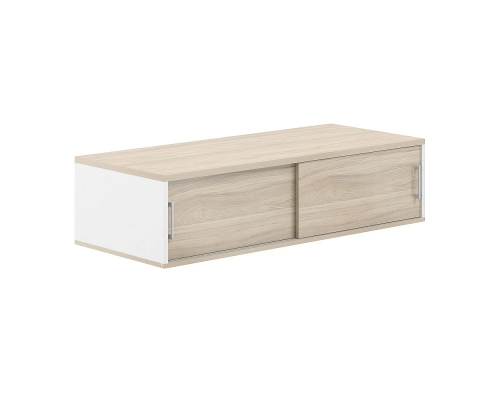 Антресоль-комбо 2-стор. 1438х600х404 Allegro Белый/Акация равелло/Акация равелло