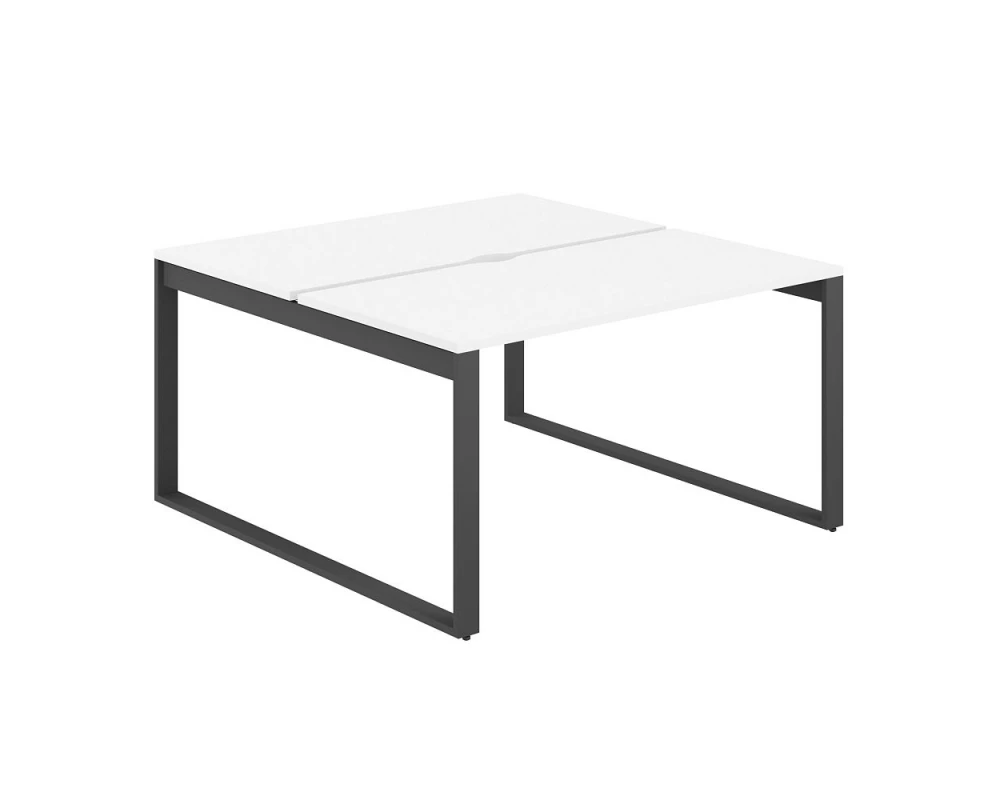 Рабочая станция с вырезом 1400х1438х750 Allegro Белый/Антрацит