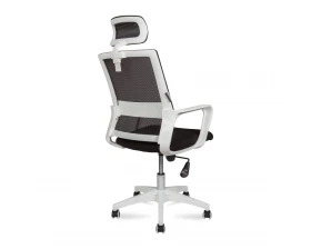 Кресло руководителя Norden Бит white Сетка/Ткань, Черный images