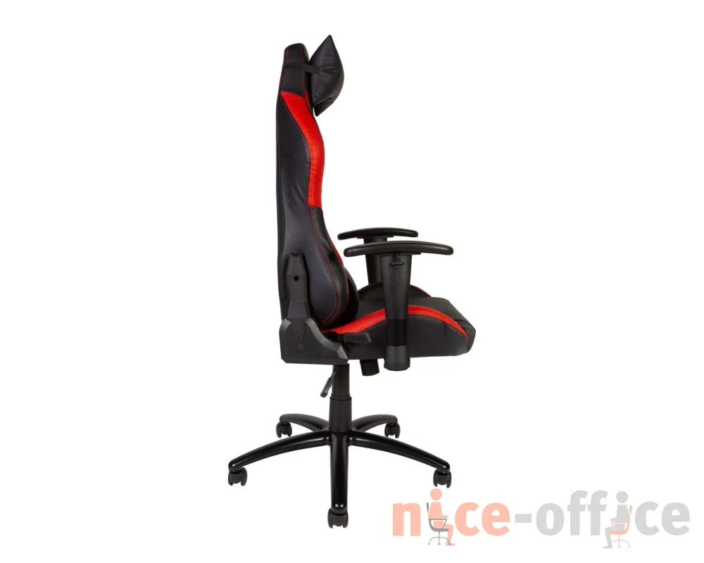 Кресло Norden Лотус PRO carbon / Lotus PRO carbon Экокожа, Черный/Красный