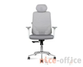 Кресло Norden Бэст вайт / Best white белый пластик Сетка/Ткань, Серый images