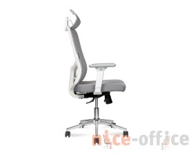 Кресло Norden Бэст вайт / Best white белый пластик Сетка/Ткань, Серый images