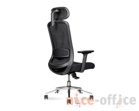 Кресло Norden Космо блэк / Cosmo black хром Сетка/ Ткань, Черный images