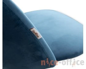 Стул барный SHT-ST34/S94 Велюр, Тихий океан/Прозрачный лак/Черный images