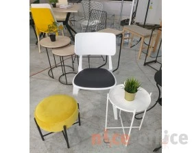 Стул SHT-S110-CN1 с подушкой из кож.зама Пластик/Экокожа, Белый/Черный images