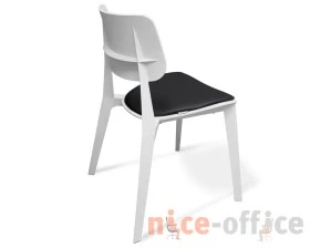 Стул SHT-S110-CN1 с подушкой из кож.зама Пластик/Экокожа, Белый/Черный images