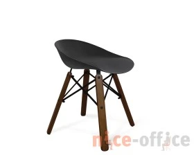 Стул SHT-ST19/S70 Пластик, Черный/Черный/Темный орех images