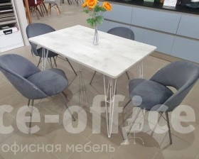 Стул SHT-ST34/S37 Велюр, Платиново-серый/Хром лак images
