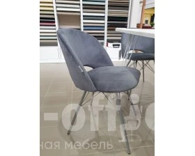 Стул SHT-ST34/S37 Велюр, Платиново-серый/Хром лак images
