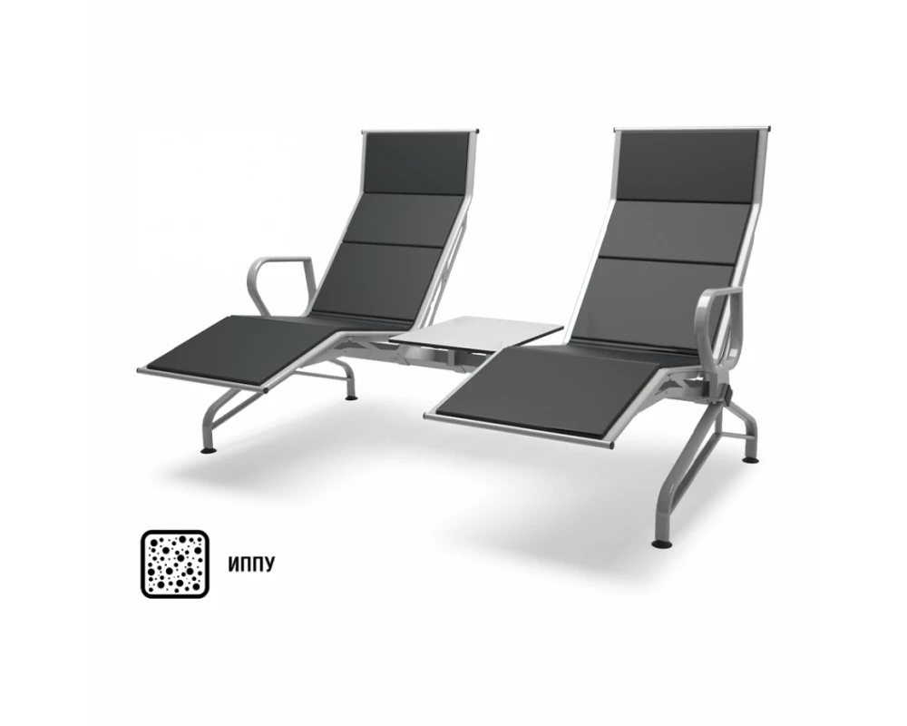 Многоместная секция Aero-шезлонг PU 2П со столиком